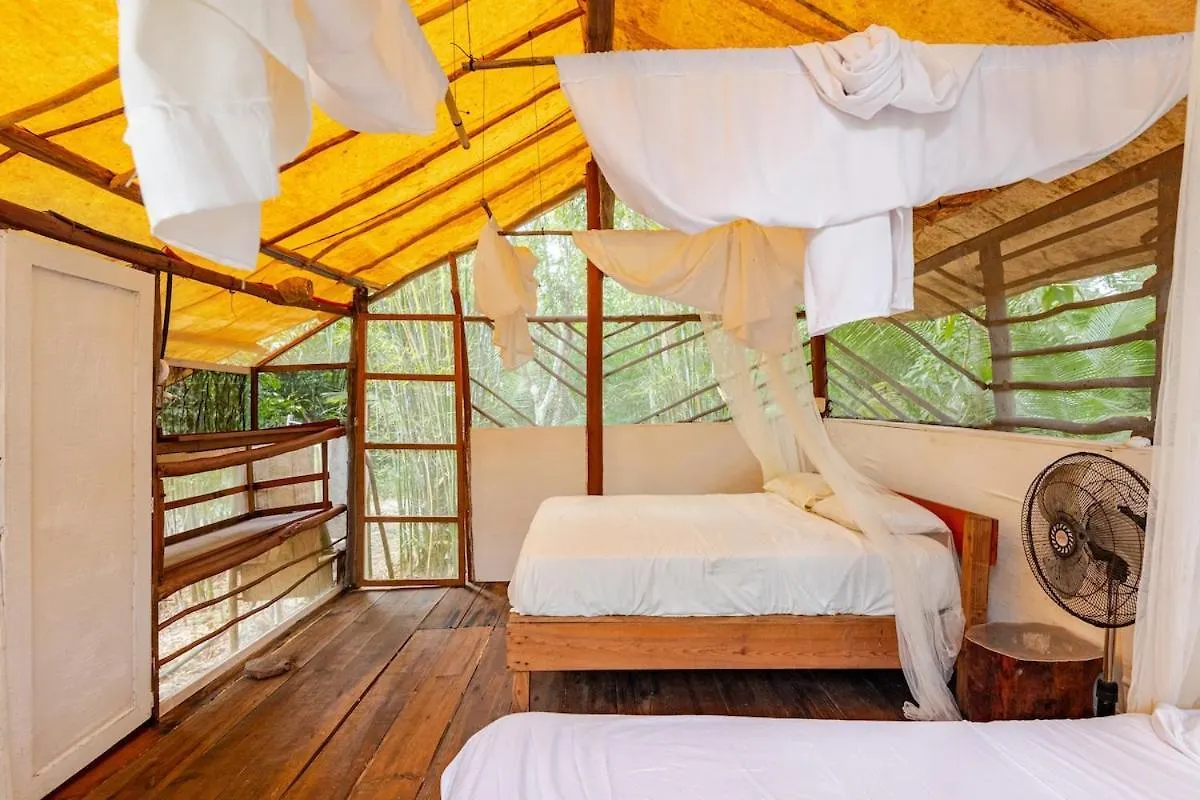 Campsite Cabana Zapote En Rancho Los Jaguares Jungle Retreat Tulum