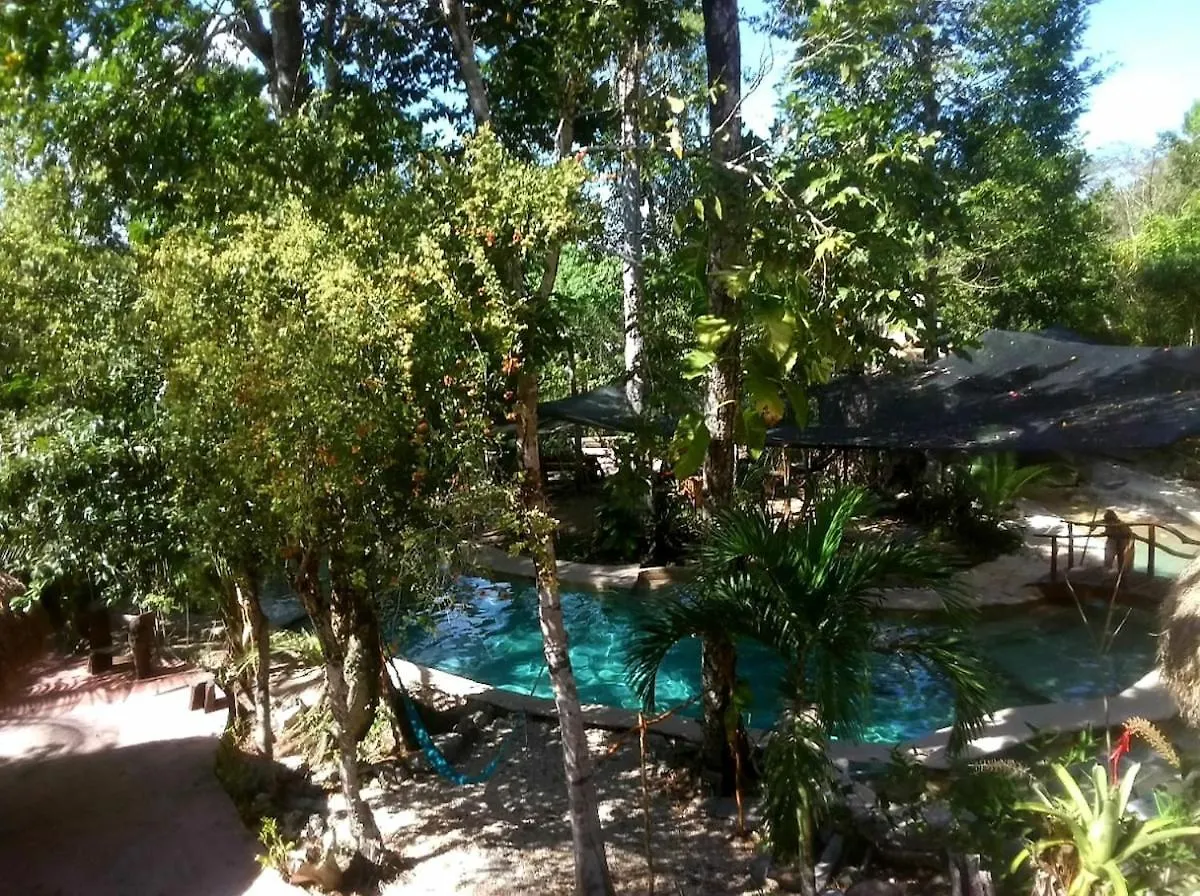 Campsite Cabana Zapote En Rancho Los Jaguares Jungle Retreat Tulum
