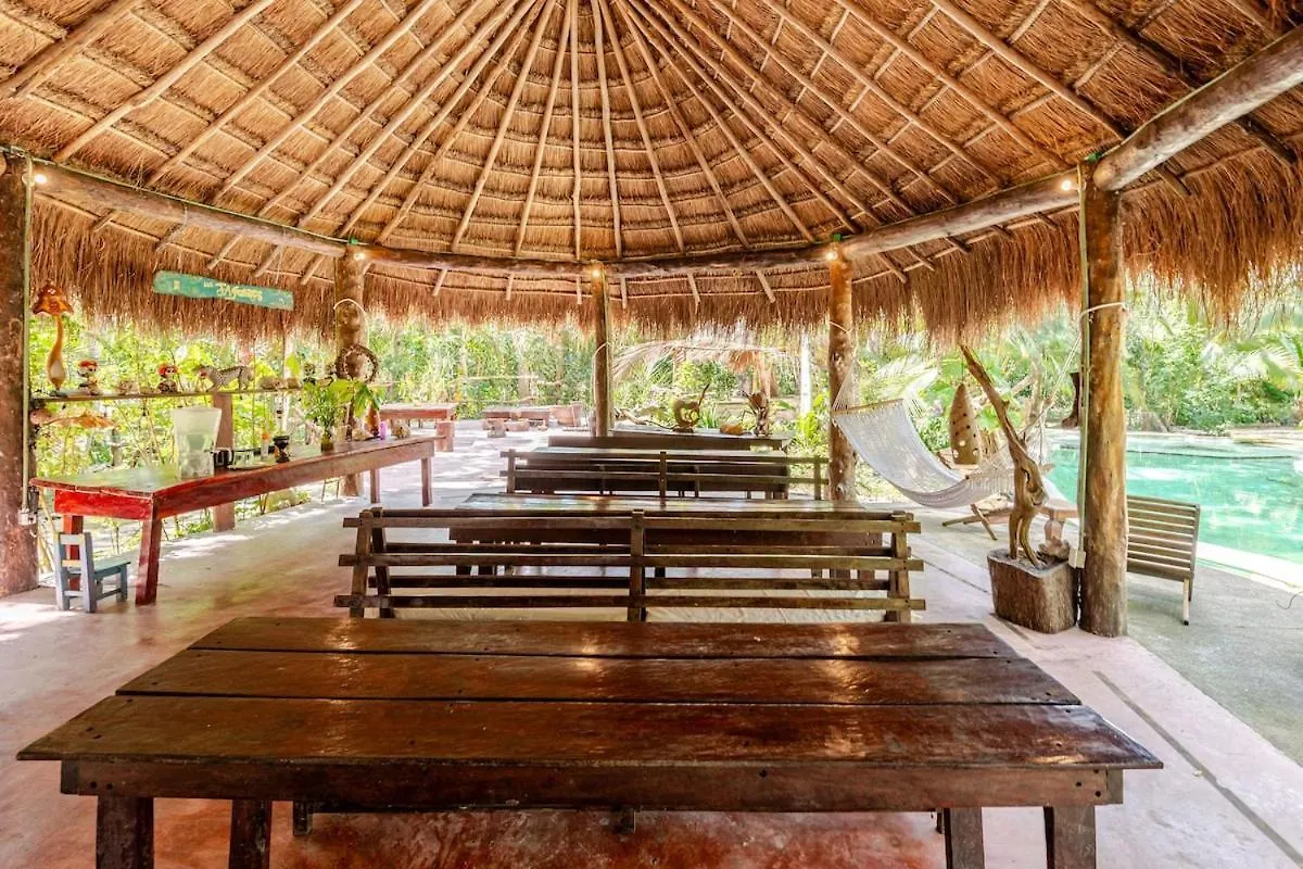 Campsite Cabana Zapote En Rancho Los Jaguares Jungle Retreat Tulum